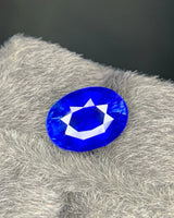 3.60ct Natural Royal Blue Sapphire oval alternate angle loose gemstone | SARATTI
