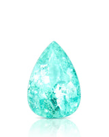 3.80ct Natural Neon Greenish Blue Tourmaline pear main view | SARATTI