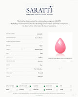 3.96ct Pink Opal cabochon measuring 10.2 × 13 mm - SARATTI