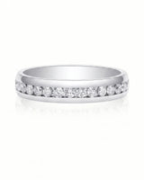 Channel Set Wedding Band in Yellow Gold