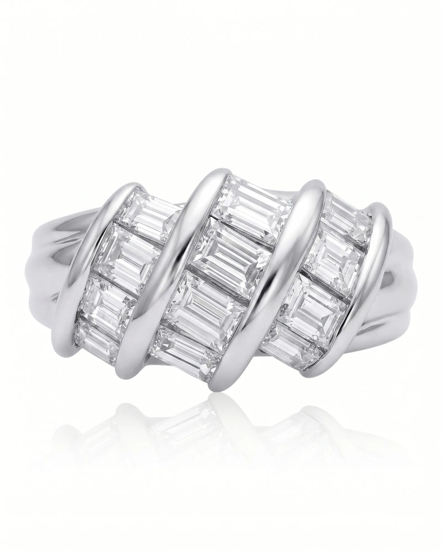 Baguette Eternity Band in Yellow Gold