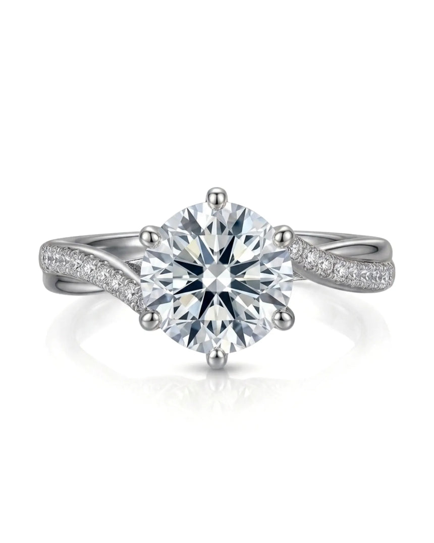 Amira - White Radiance Natural Diamond Ring