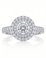 Keira – Gleaming Promise Natural Round Diamond Double Halo Ring