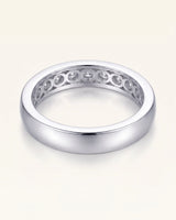 Channel Set Wedding Band in White Gold