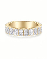 Radiant Cut Diamond Eternity Platinum Band