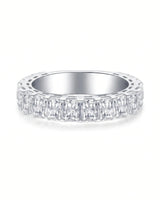 Radiant Cut Diamond Eternity Platinum Band