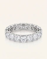Cushion Diamond Eternity Band in White Gold