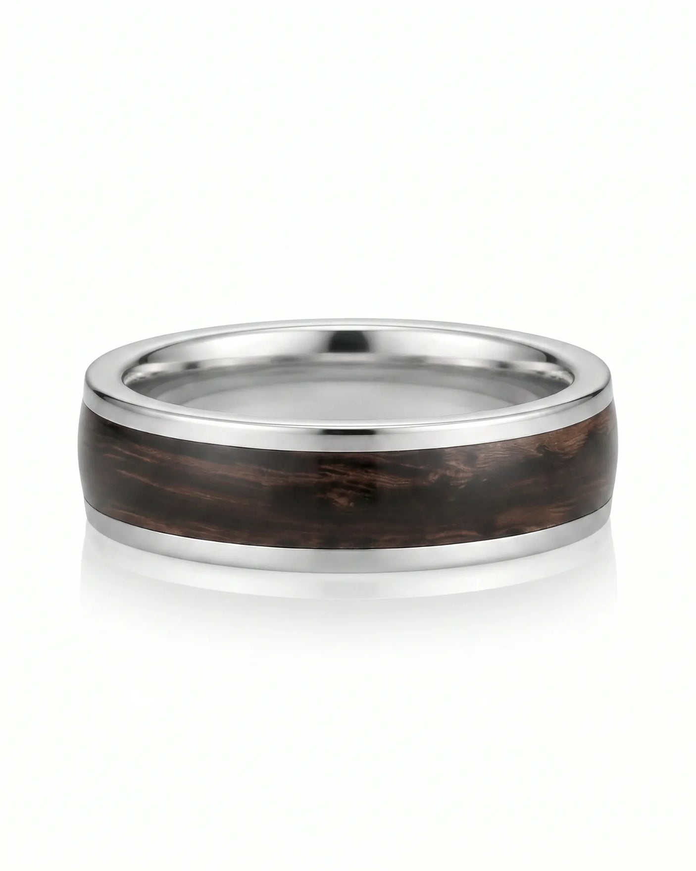 Enamel Ring with Wood Inspired Design