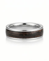 Enamel Ring with Wood Inspired Design