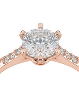 Dakota – Natural Round Diamond Two-Tone Six-Prong Engagement Ring