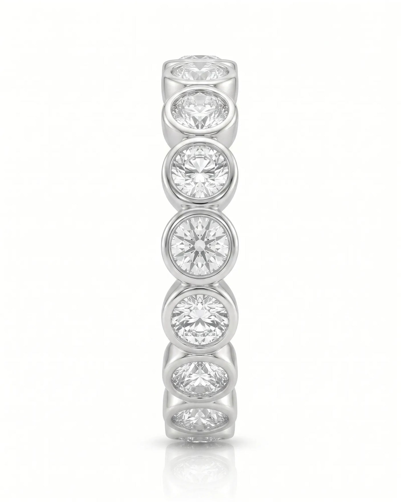 Diamond Wedding Band in White Gold