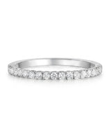 2mm Diamond Wedding Band in Yellow Gold