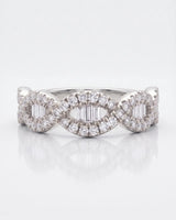 Rose Gold Eternity Band with Baguette Diamonds