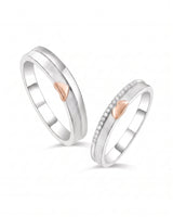 The Sweet Embrace Duo Wedding Ring Set
