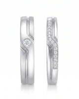 Channel Set Diamond Band Wedding Set