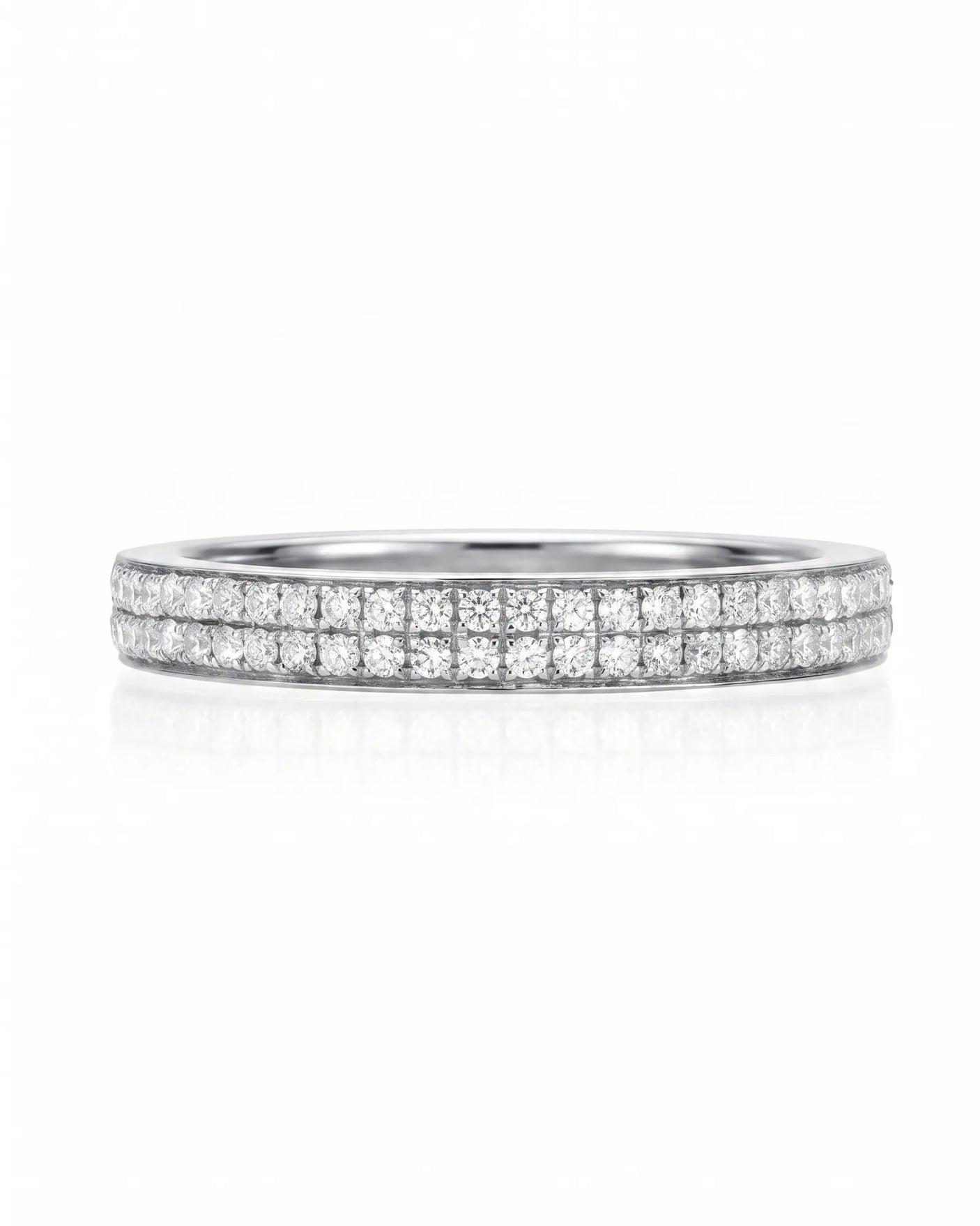 Diamond Infinity Band in Yellow Gold
