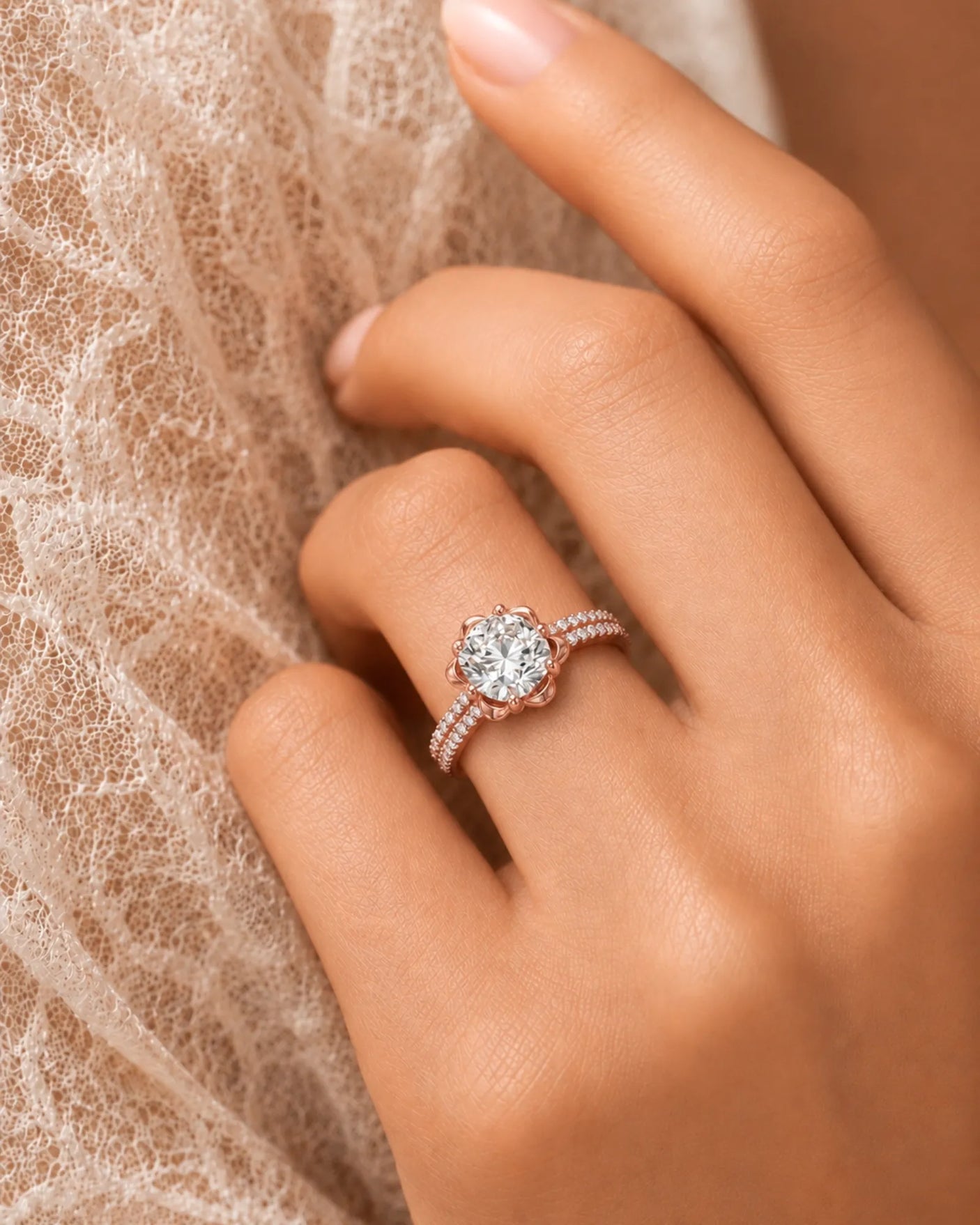 LAURE • Cushion Moissanite Yellow Ring