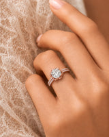 LAURE • Cushion Moissanite Yellow Ring