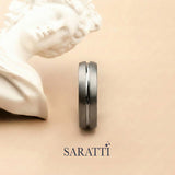 Two Tone Men's Band Comfort Fit Band