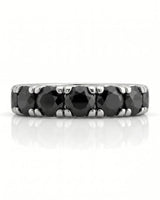 Black Natural Diamond Eternity Band