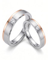 Destiny Match Wedding Band in Two Tone | His & Hers