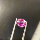 Oval Unheated Pink Sapphire Gemstone | Saratti Jewelry