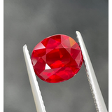 Pigeon Blood Red Oval Ruby Gemstones | Saratti Jewelry