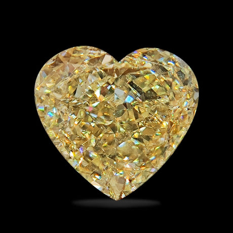 3 carat Heart Cut Fancy Yellow Diamond | Saratti