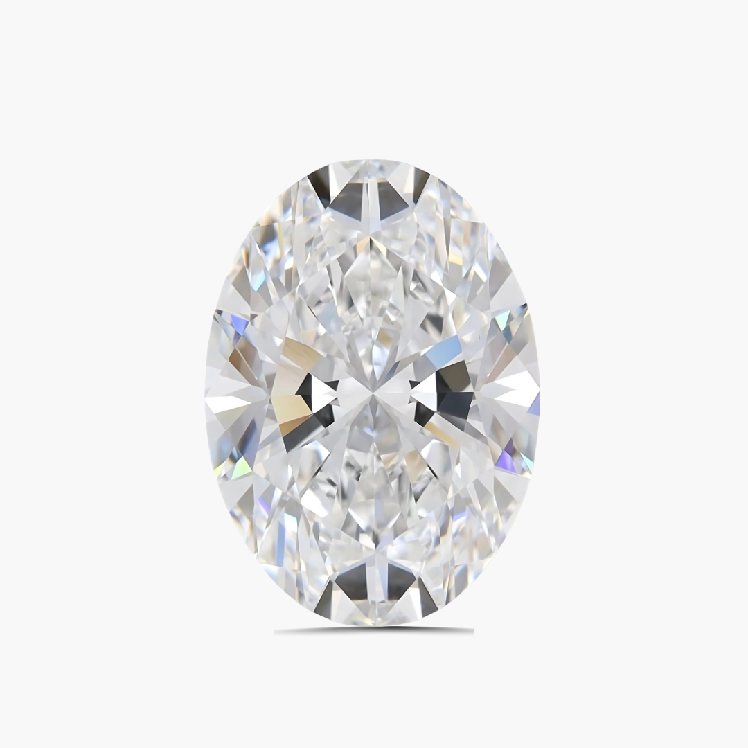 4.25 carats Oval E Color Lab Diamond | GIA Certified