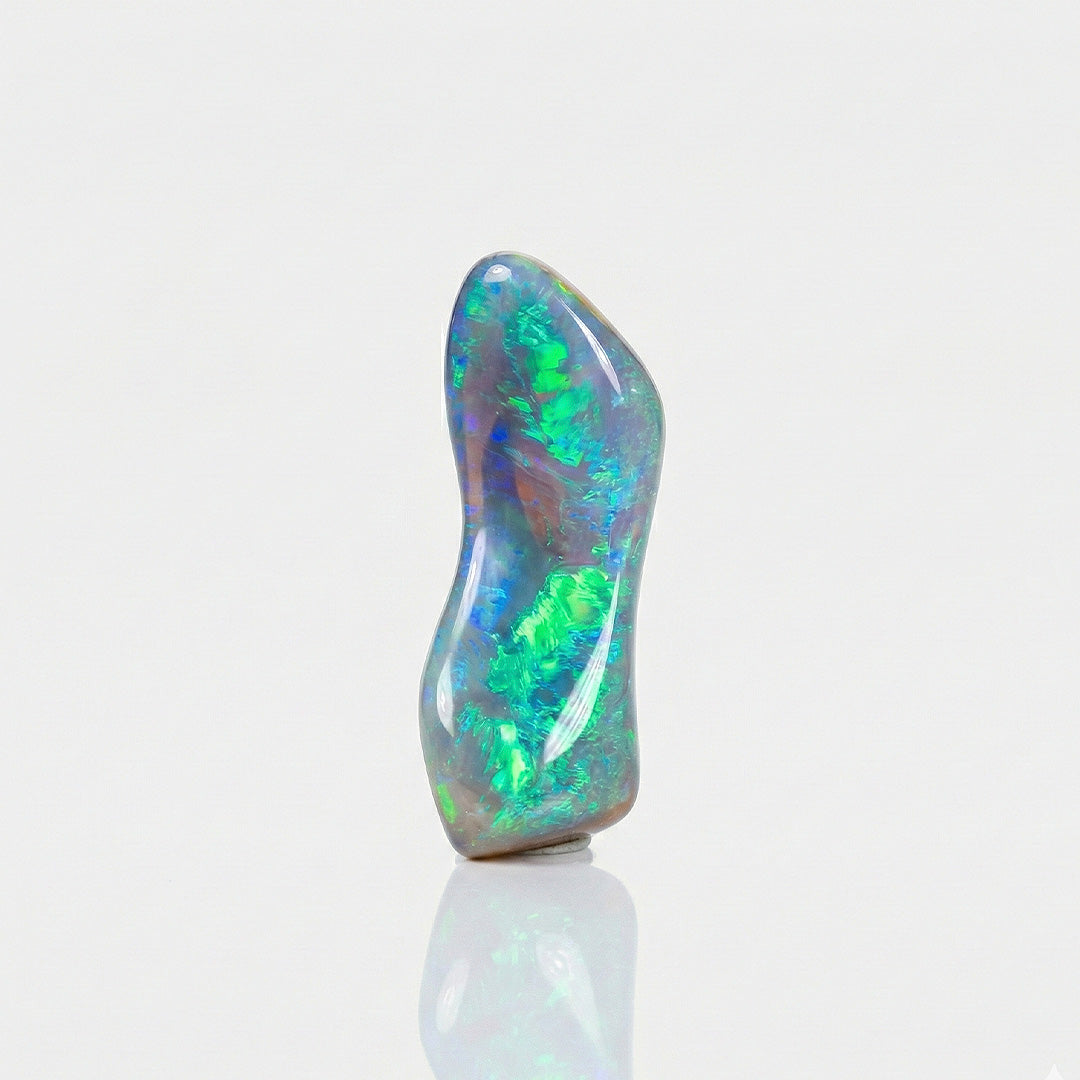 4.00 carat Natural Australian black opal freeform loose gemstone | SARATTI