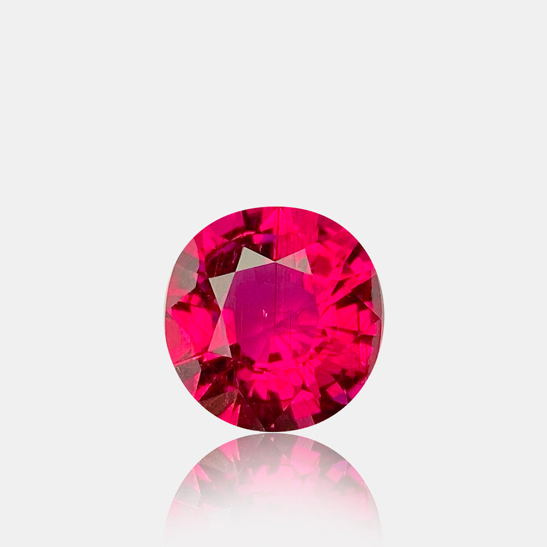 4.36 carats Natural Rubellite Tourmaline Gemstone | Oval – 10.6 × 10.1 × 6.2 mm