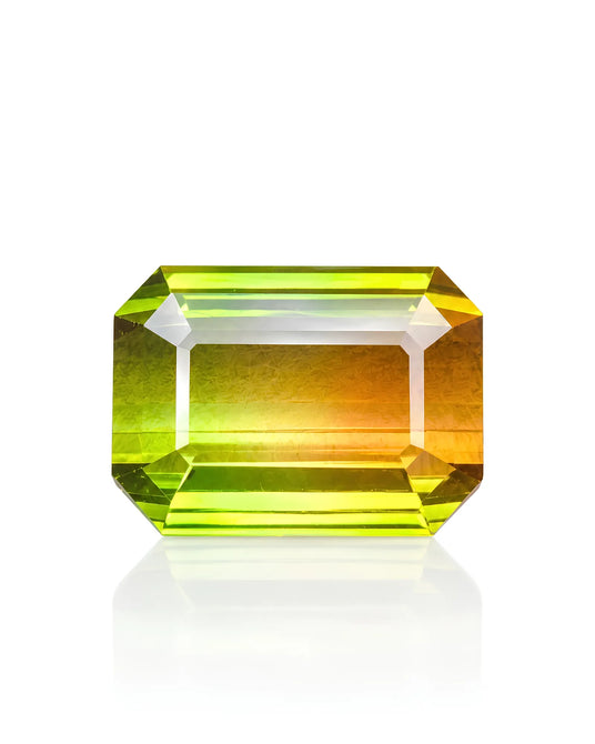 4.42ct Natural Watermelon Tourmaline emerald cut main view | SARATTI