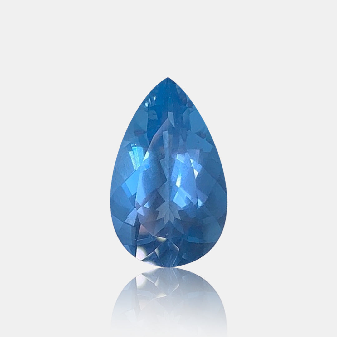 4.44ct Natural Santa Maria Aquamarine Pear Cut | SARATTI  
