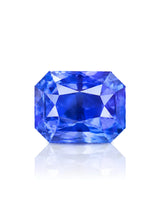 4.54ct Unheated Natural Cornflower Blue Sapphire Octagonal main view loose gemstone | SARATTI