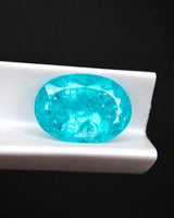 4.67 carats Natural Paraiba Tourmaline oval gemstone showing greenish blue colour character | SARATTI
