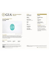 4.67 carats Natural Paraiba Tourmaline oval loose centre stone GIA certified view | SARATTI