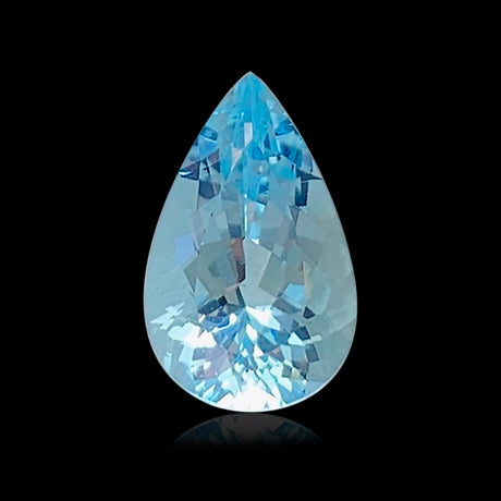 4.67 carats Pear Cut Santa Maria Aquamarine Gemstone