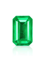4.76ct Natural Emerald Octagonal main view in Vivid to Intense Green | SARATTI
