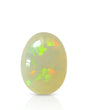 4.77ct Natural Ethiopian White Opal faceted oval front view | SARATTI