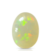 4.77 carats Natural Ethiopian White Opal | Faceted Oval