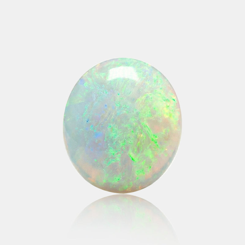 4.935 carat Natural Australian opal oval loose gemstone with play-of-color | SARATTI