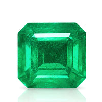 4.95 CTS Natural Vivid Green Emerald | No Clarity Enhancement | Emerald Cut