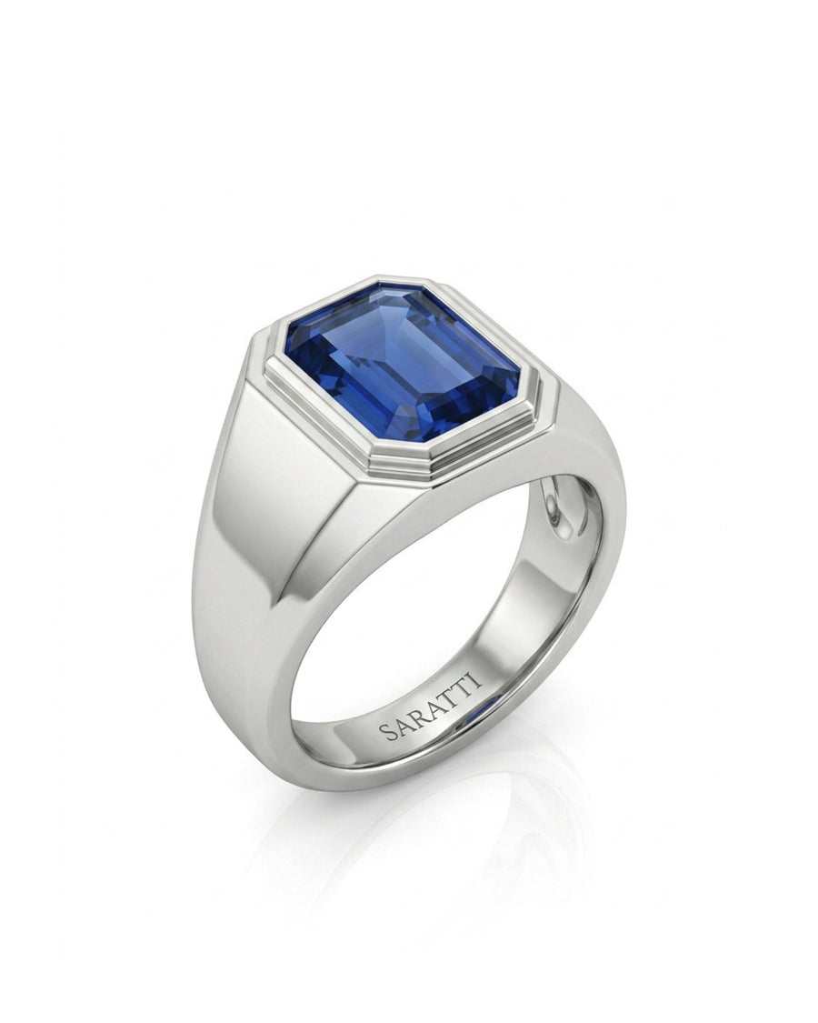 Imperium Sapphire Signet Ring
