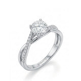 Sibel – Liaison Céleste Natural Round Diamond Infinity Engagement Ring