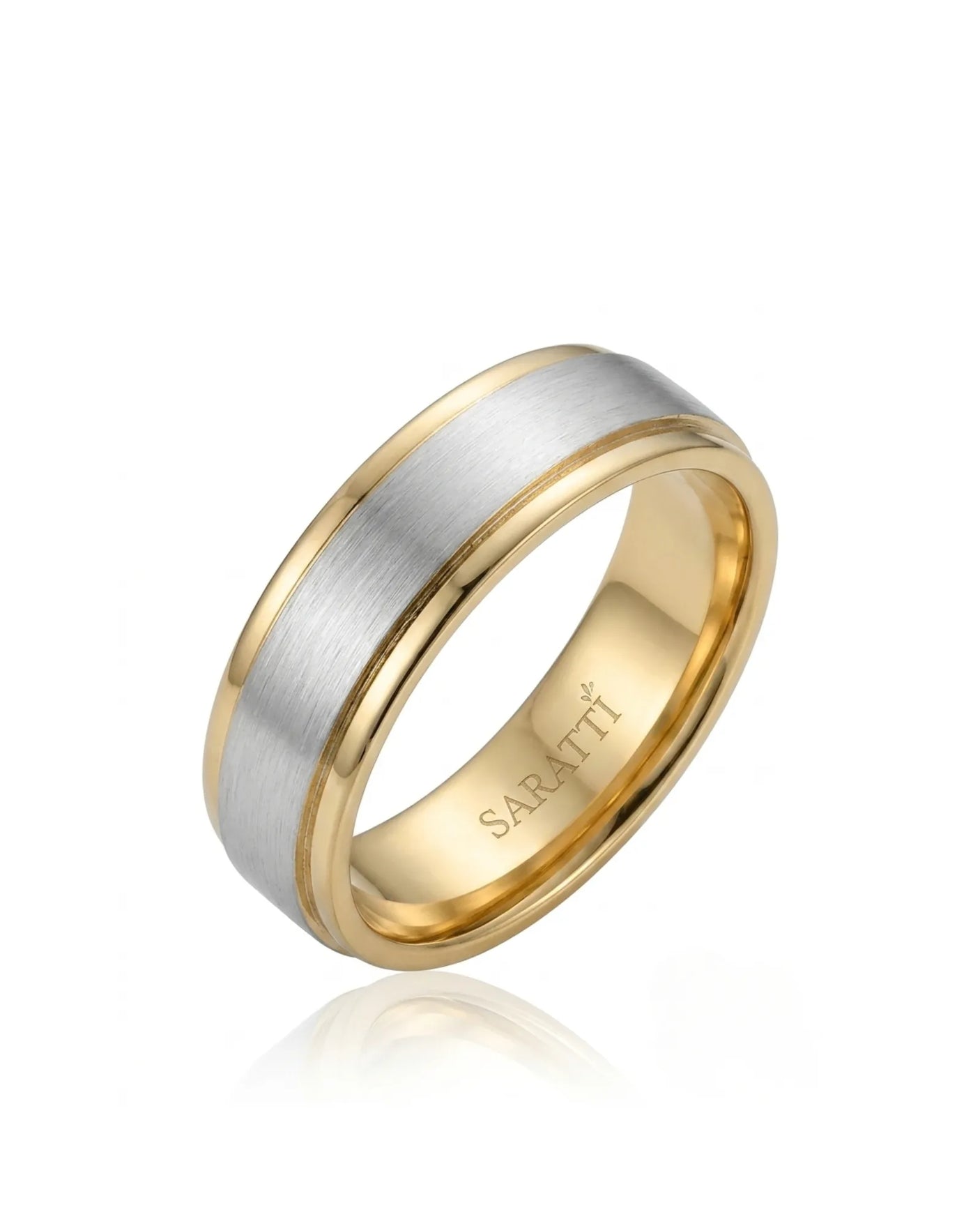 Orion Satin Duo Wedding Band
