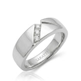 Axis Tri-Diamond Wedding Band