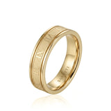 Meridian Roman Wedding Band