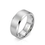 Axis Satin Wedding Band