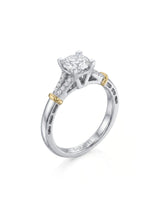 Noemie – Natural Round Diamond Split-Shank Engagement Ring