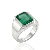 Aurelius Emerald Signet Ring